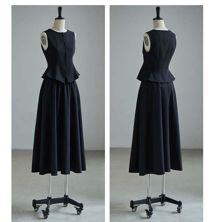 New Elegant Vest and Skirt Women set dress K25120304