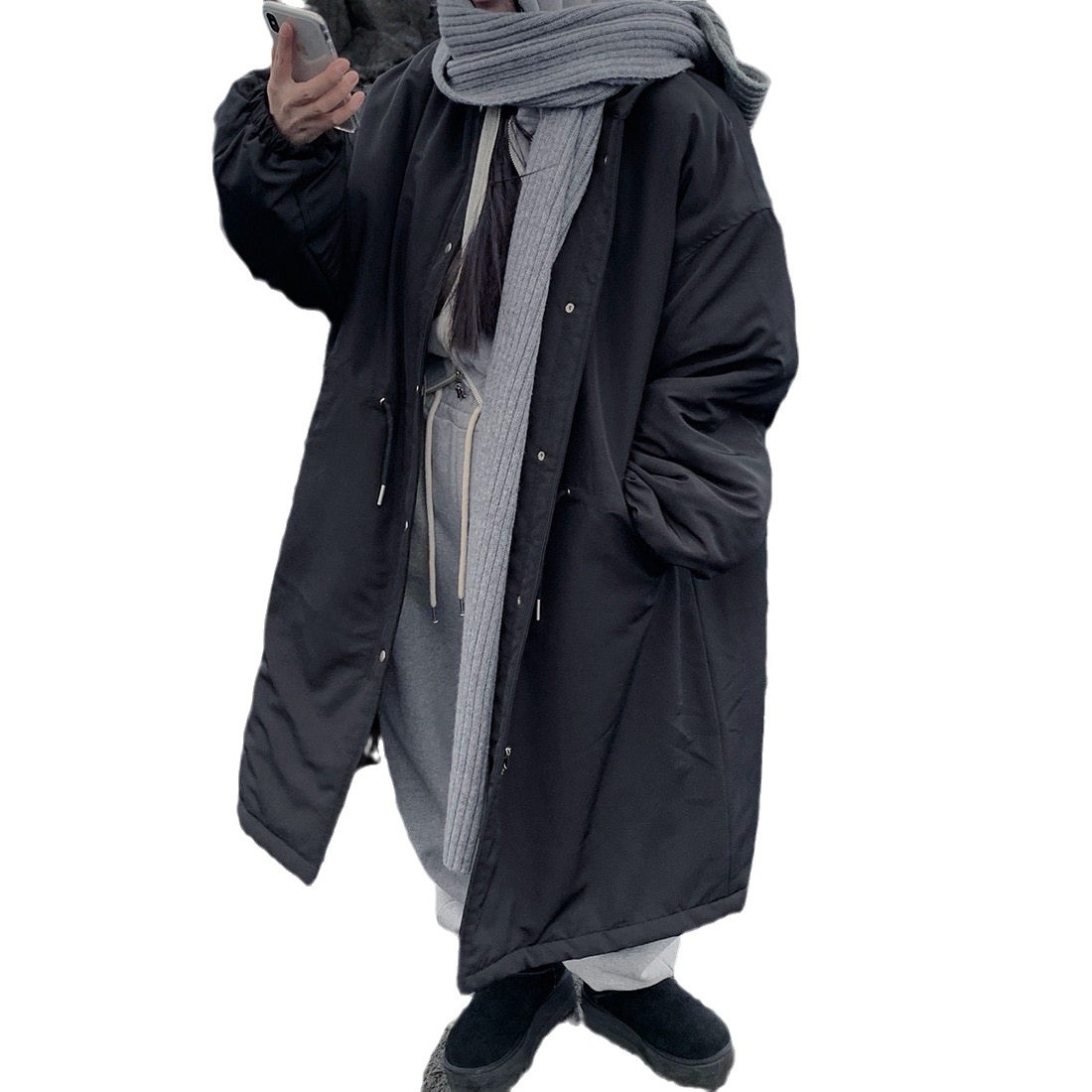 Korean chic stand collar cotton-padded coat warm cotton-padded jacket K010624