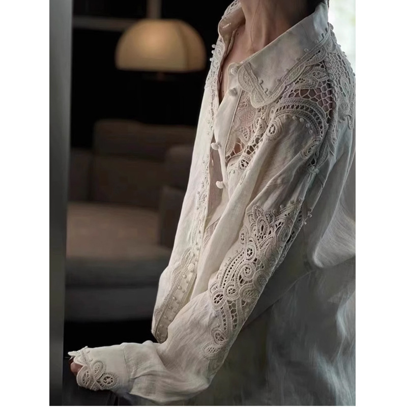New Elegant Long sleeve white shirt K26012010