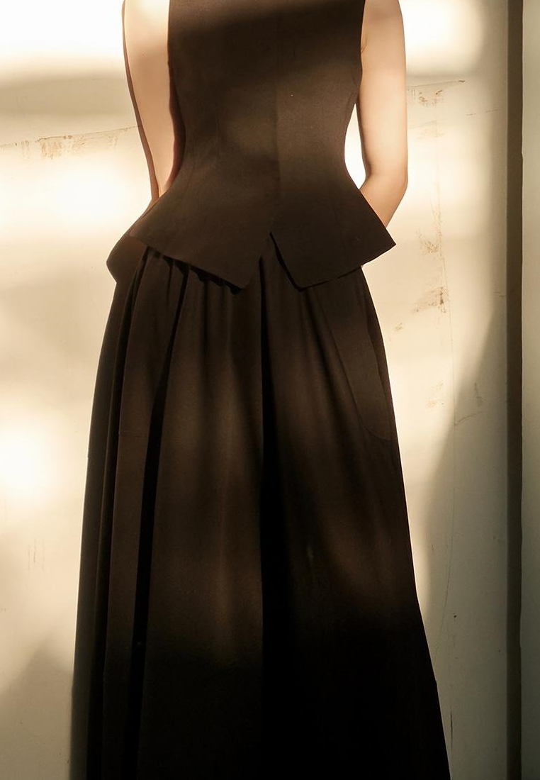 New Elegant Vest and Skirt Women set dress K25120304