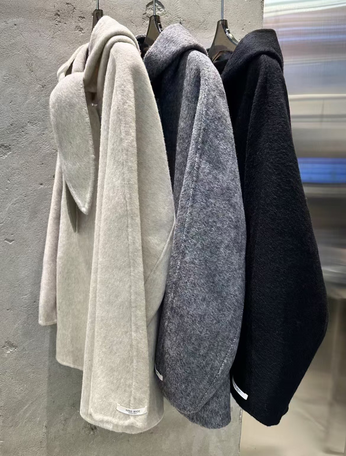 Korean-style French flai tie-neck bow Women Wool Jacket K010618