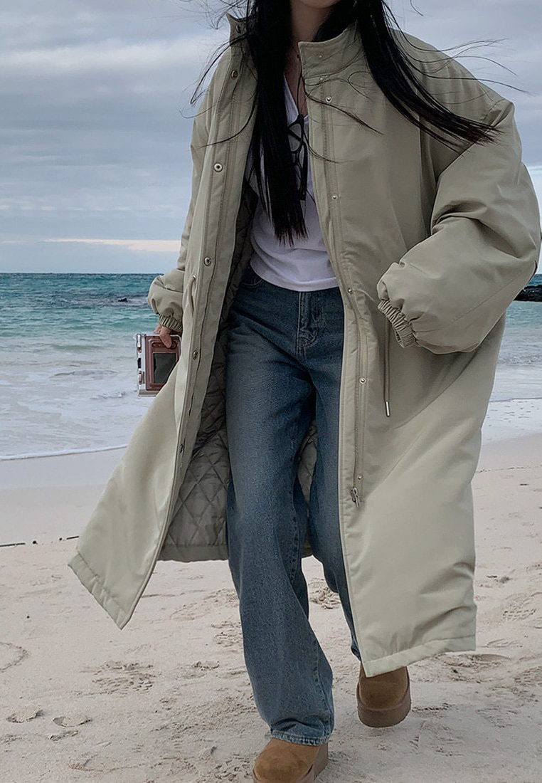 Korean chic stand collar cotton-padded coat warm cotton-padded jacket K010624