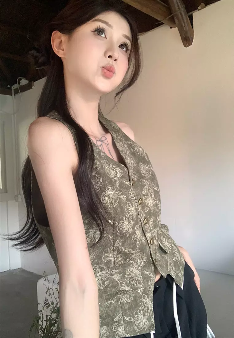 2024 Summer New Western Retro Jacquard Top CA24061811MT