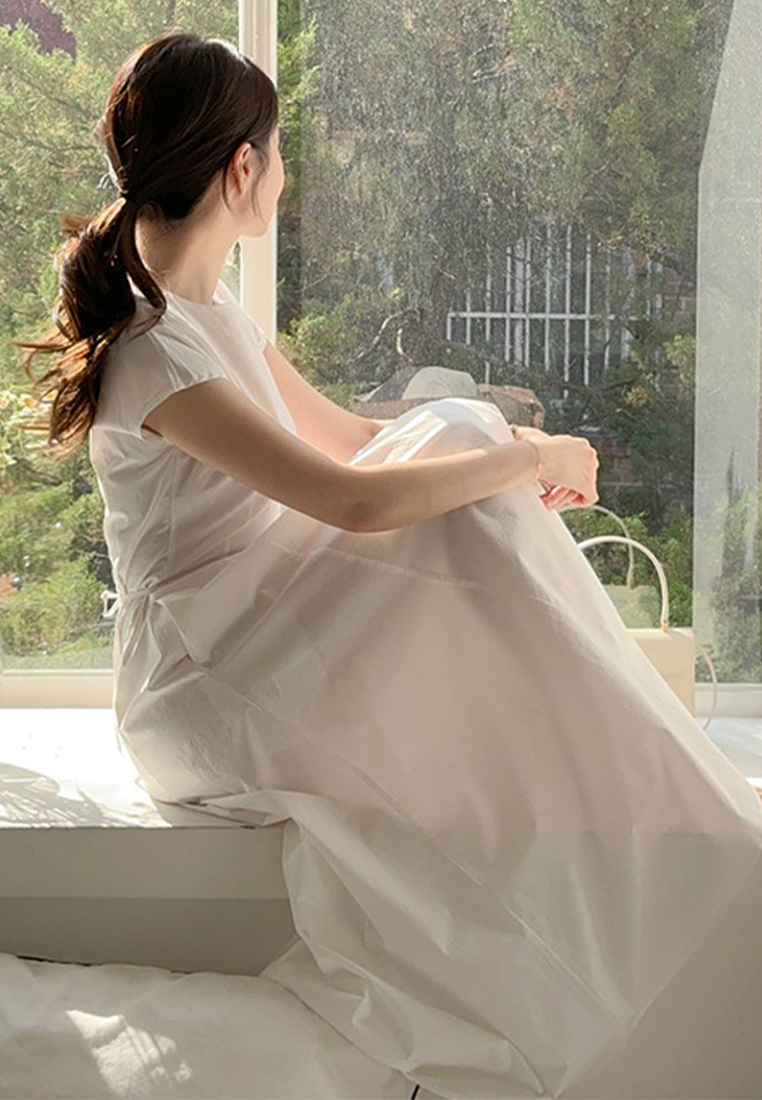 Korean Summer Style Round Neck Dress CA25032755W