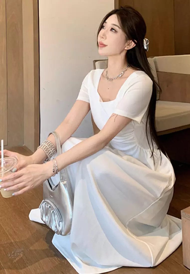 2024 New Slim Fit Waist Style Dress CA24041827BK