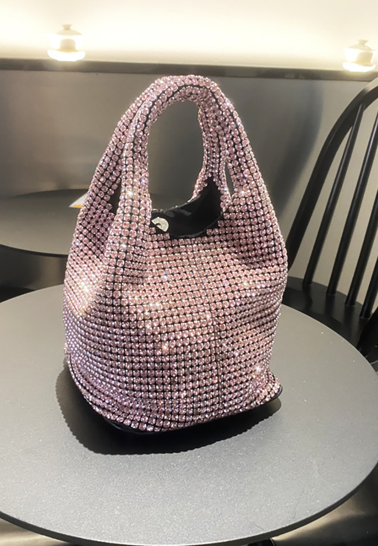 Korean version rhinestone hand-held stylish crossbody bag CA24121001SL