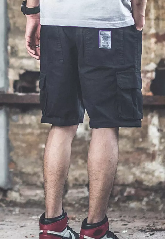 Causal Wide Leg Drawstring Shorts A21032315RD