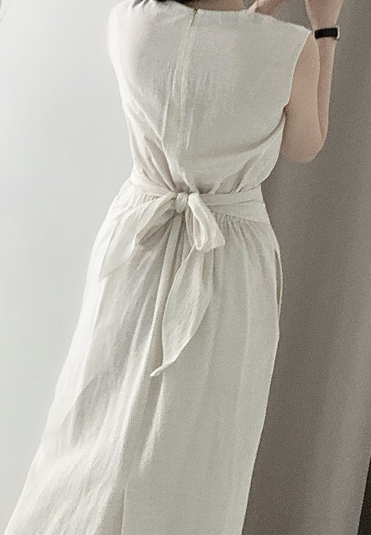 Elegant temperament sleeveless strapless dress CA25032733BE