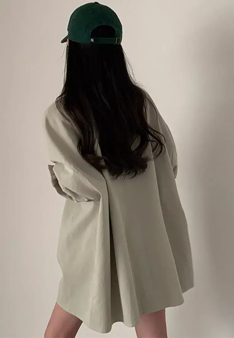 Autumn New Korean Loose Medium to Long Shirt CA24092517W