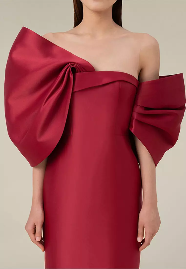 French elegant high waisted dress dress CA24102506PI