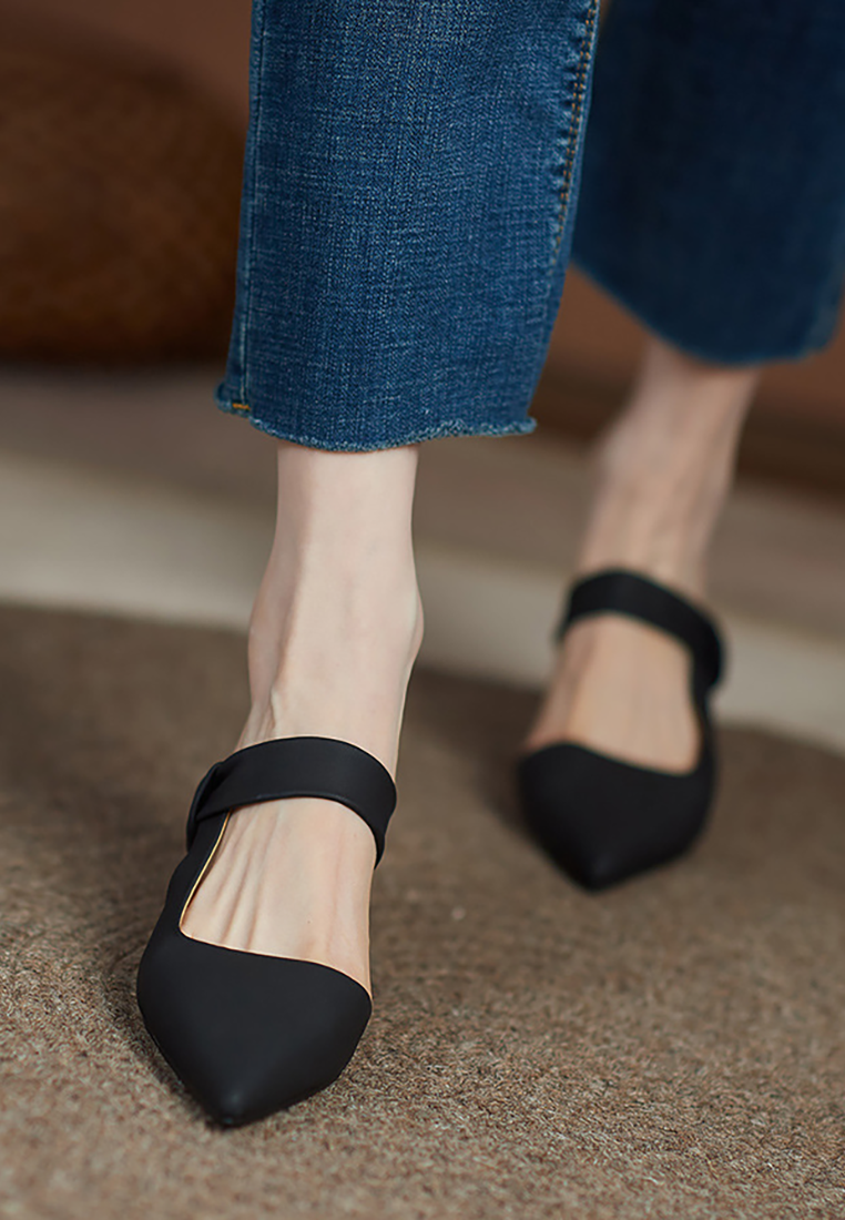 2025 Summer Pointed Toe Mid-Heel Sandals CA25021349YE