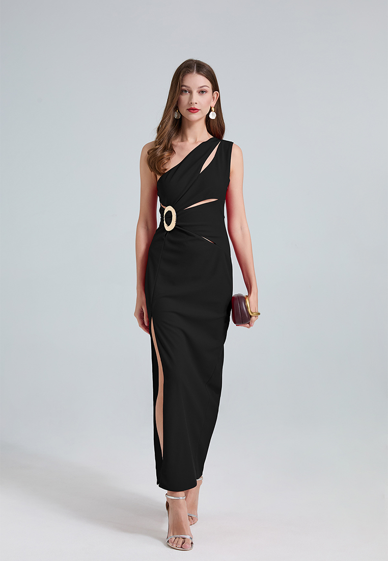 European and American sexy hollow sleeveless slim dress CA25021336RD