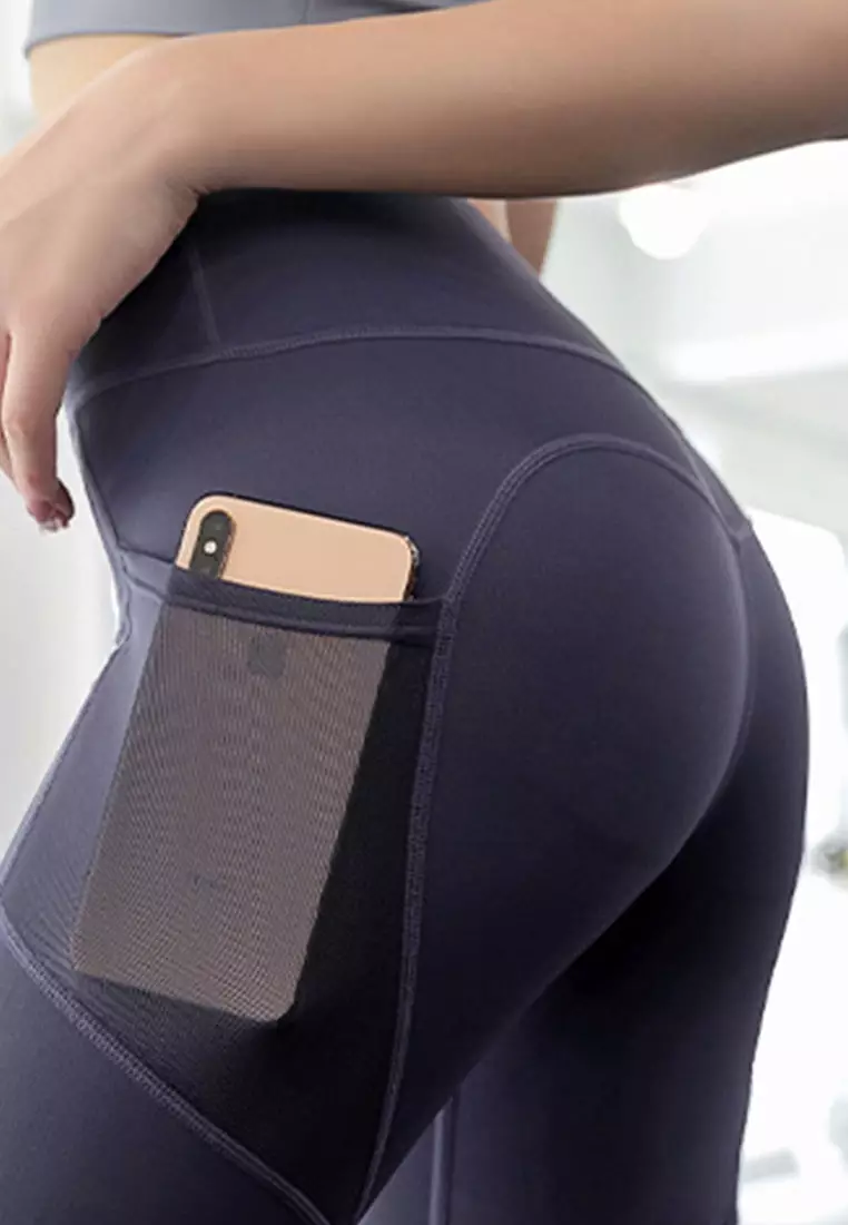 High-Waist Stretch Tights A081022PU