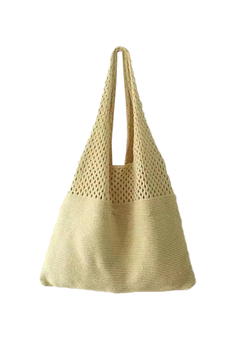 New Vintage Hollow Woven Tote Bag Large Capacity Shopping Bag CA080701