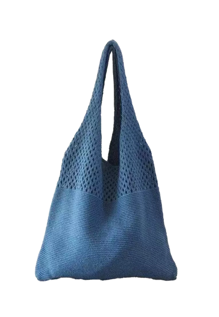 New Vintage Hollow Woven Tote Bag Large Capacity Shopping Bag CA080701