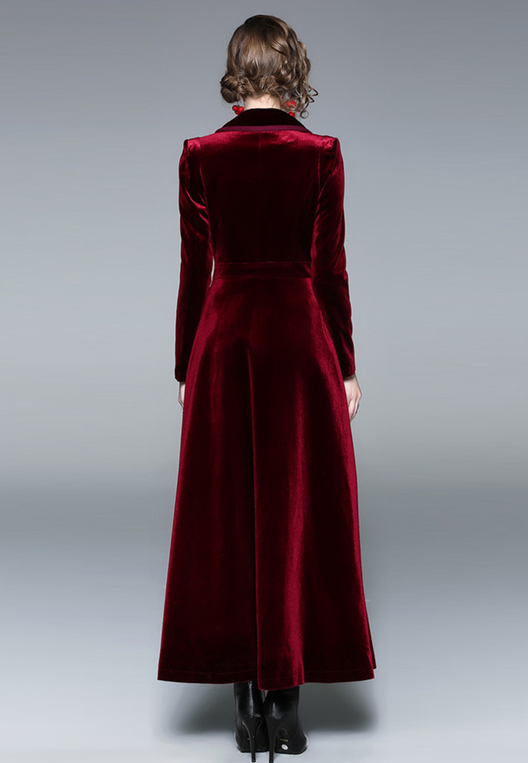 2024 Autumn Fashion New Style Women's Velvet Coat Coat CA24073101RD