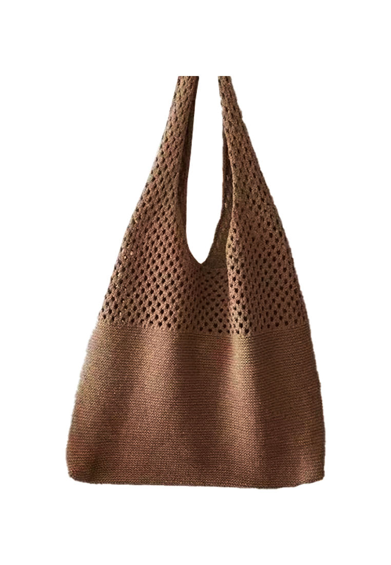 New Vintage Hollow Woven Tote Bag Large Capacity Shopping Bag CA080701