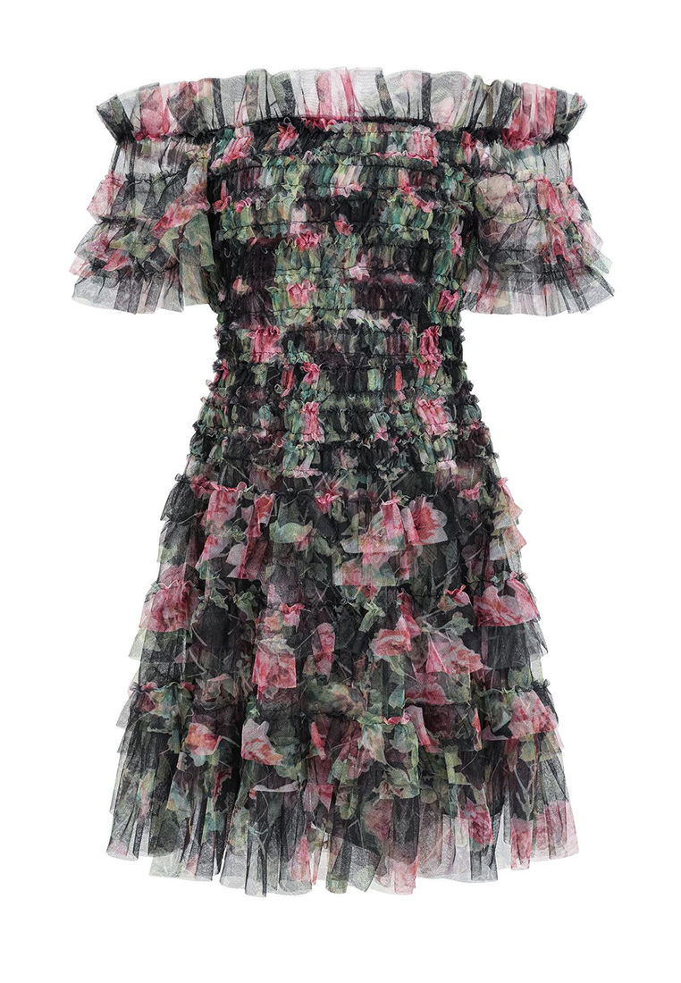 Floral cropped everyday commuter dress CA24031901BE