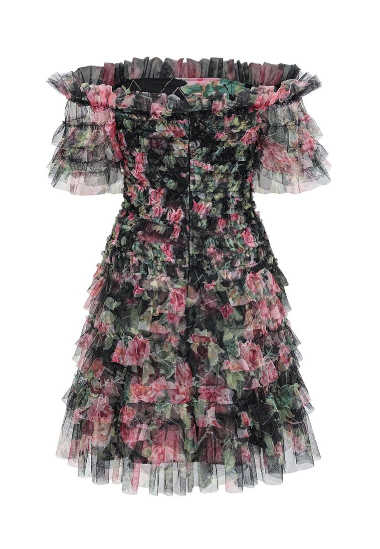 Floral cropped everyday commuter dress CA24031901BE