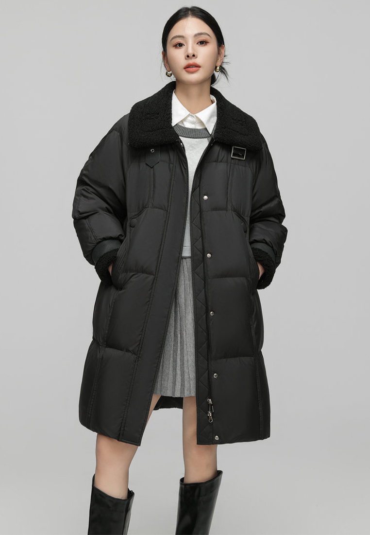 90% down winter new Korean version warm down jacket CA24112101BK