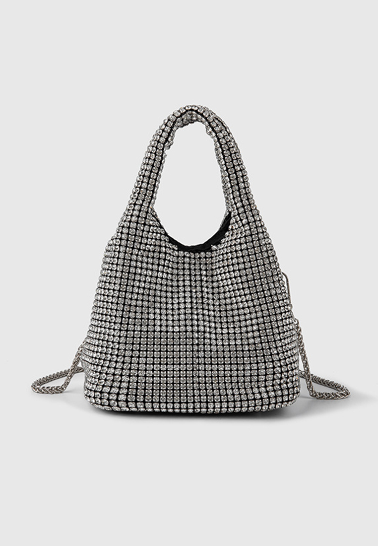 Korean version rhinestone hand-held stylish crossbody bag CA24121001SL