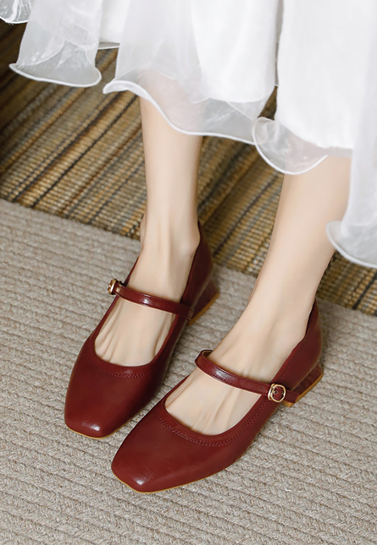 New French leather women's shoes CA25030312RD