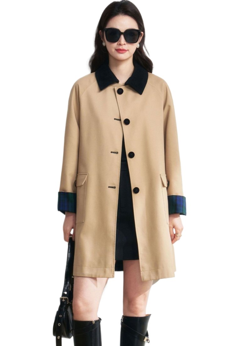 New Elegant Classic Trench Women Jackt Coat K25112103