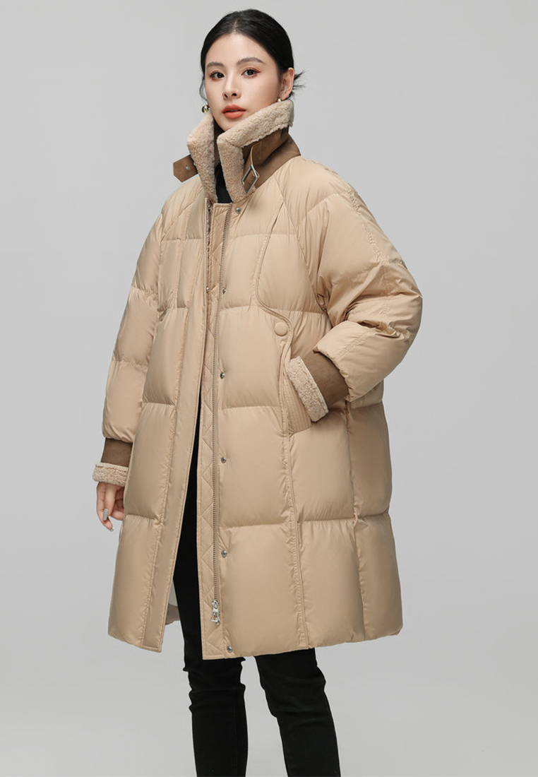 90% down winter new Korean version warm down jacket CA24112101BK