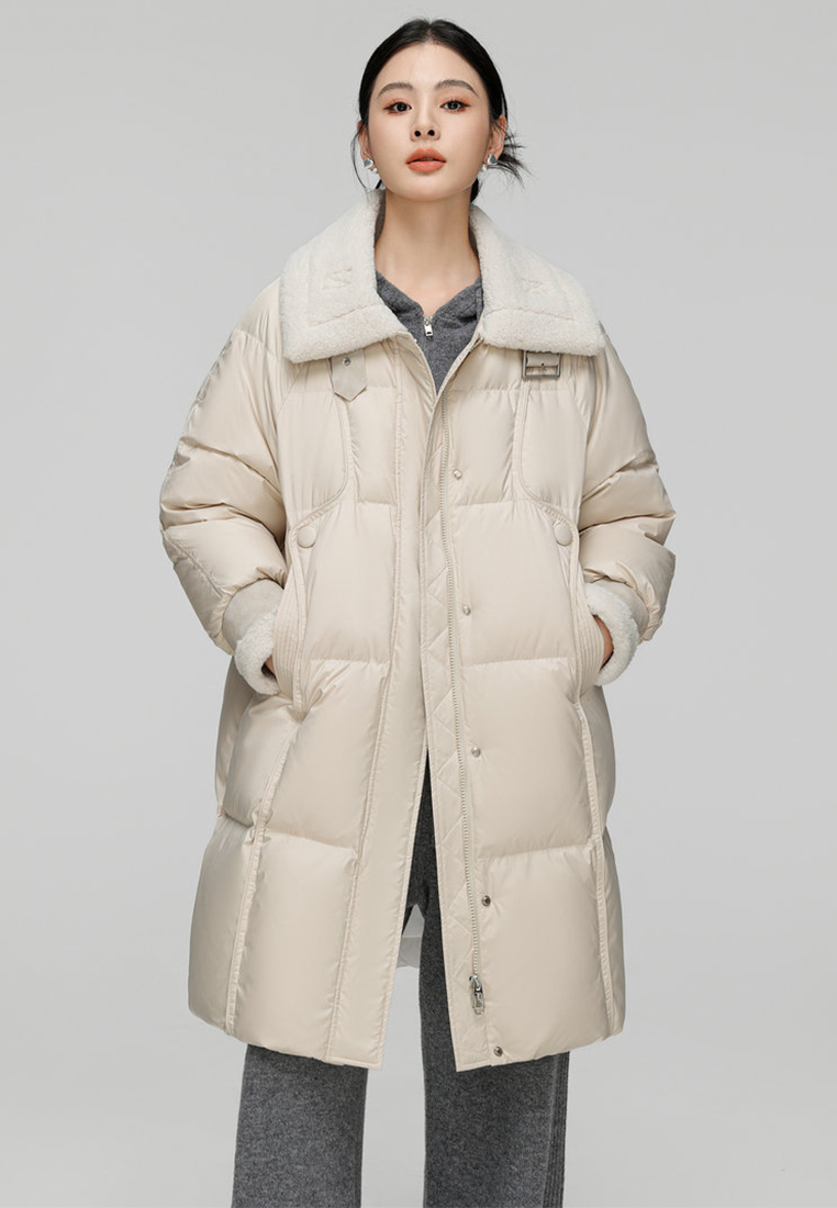 90% down winter new Korean version warm down jacket CA24112101BK