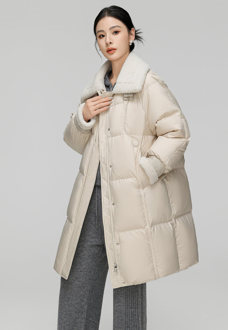 90% down winter new Korean version warm down jacket CA24112101BK