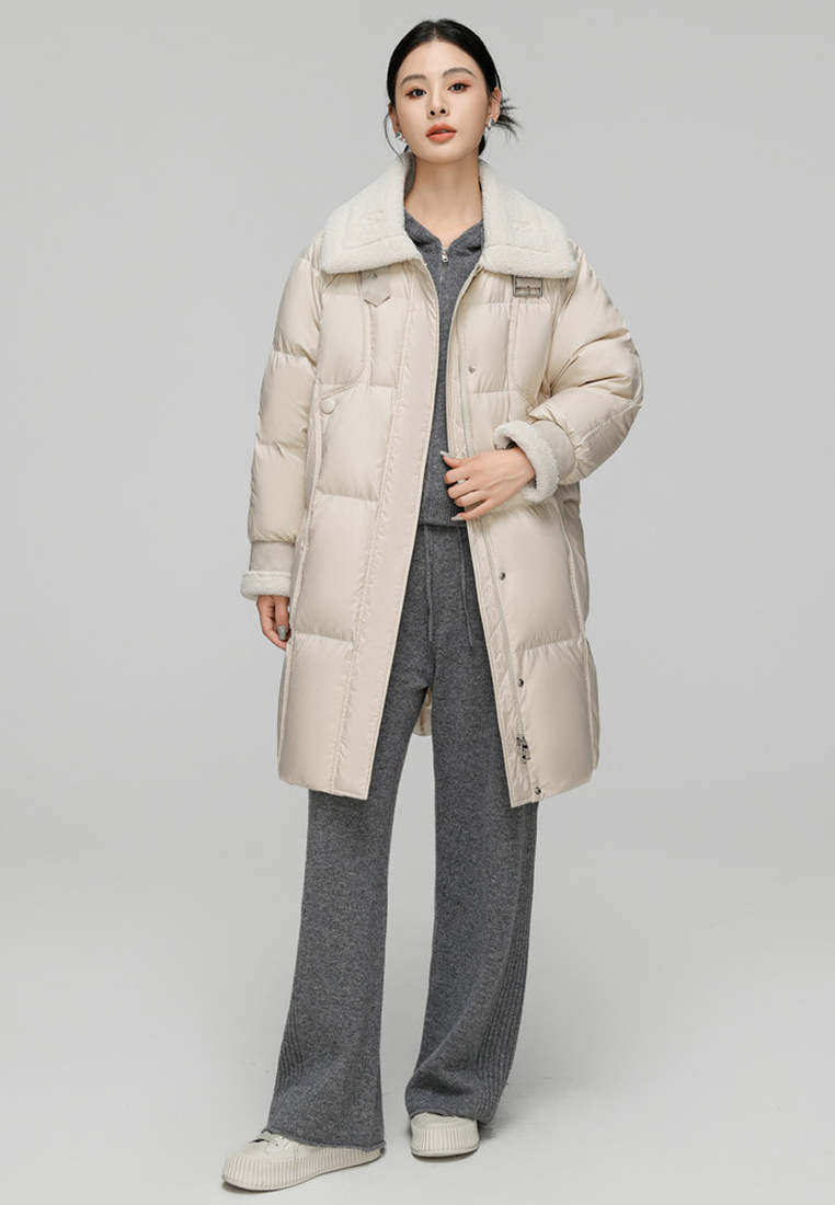 90% down winter new Korean version warm down jacket CA24112101BK