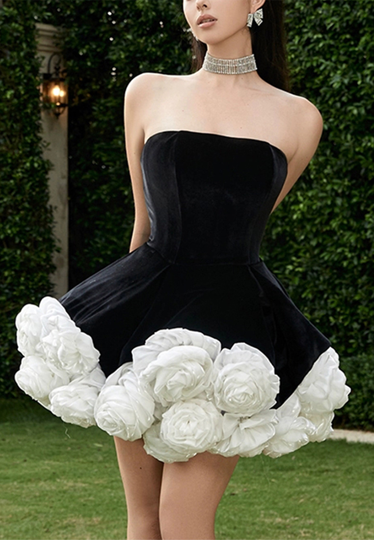 2024 slim fit elegant temperament dress CA242111901BK