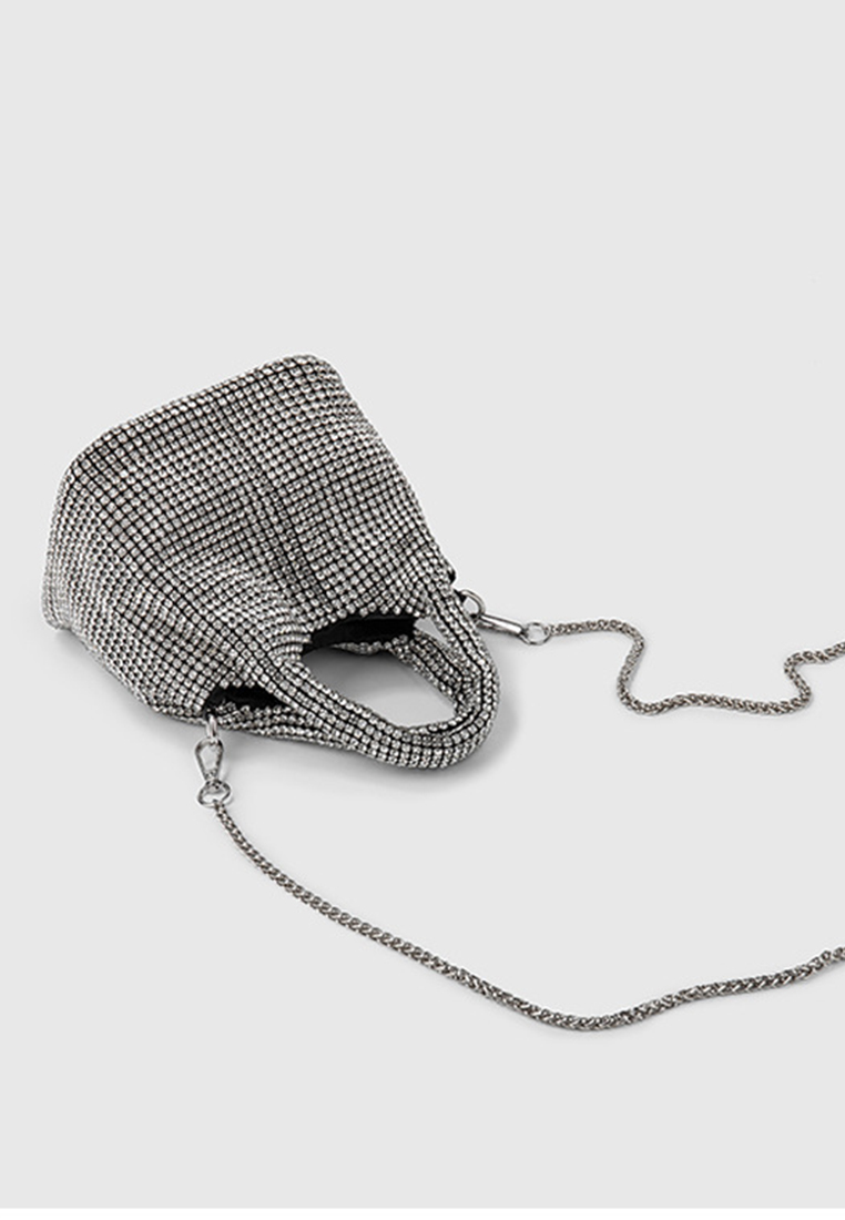 Korean version rhinestone hand-held stylish crossbody bag CA24121001SL