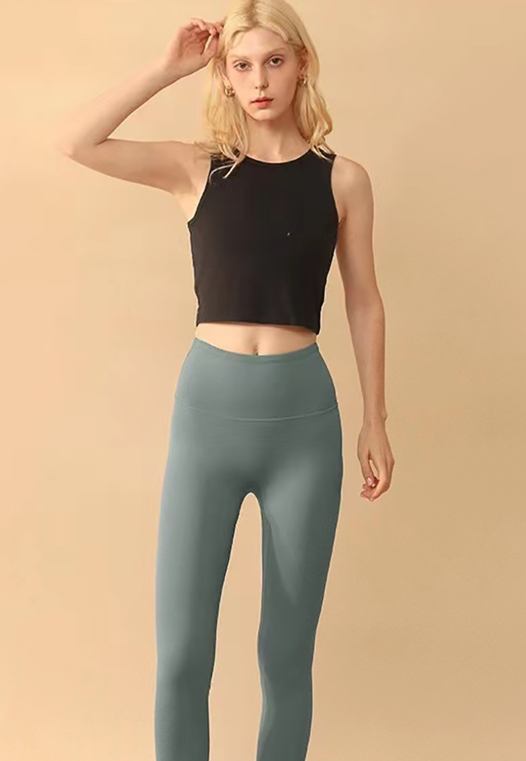 Spring and Summer Short Navel High Waist Elastic Vest CA25042201BK