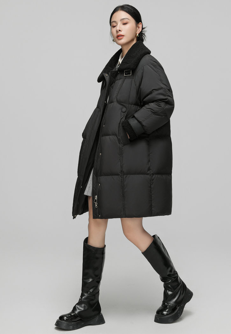 90% down winter new Korean version warm down jacket CA24112101BK