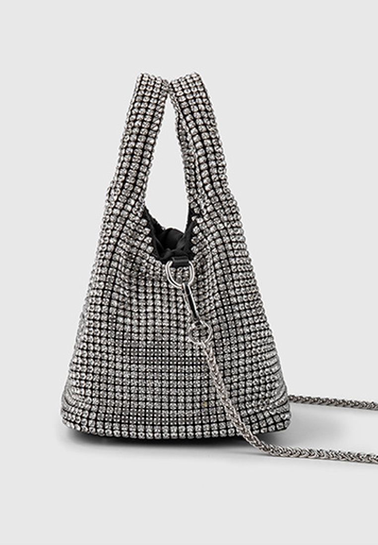 Korean version rhinestone hand-held stylish crossbody bag CA24121001SL