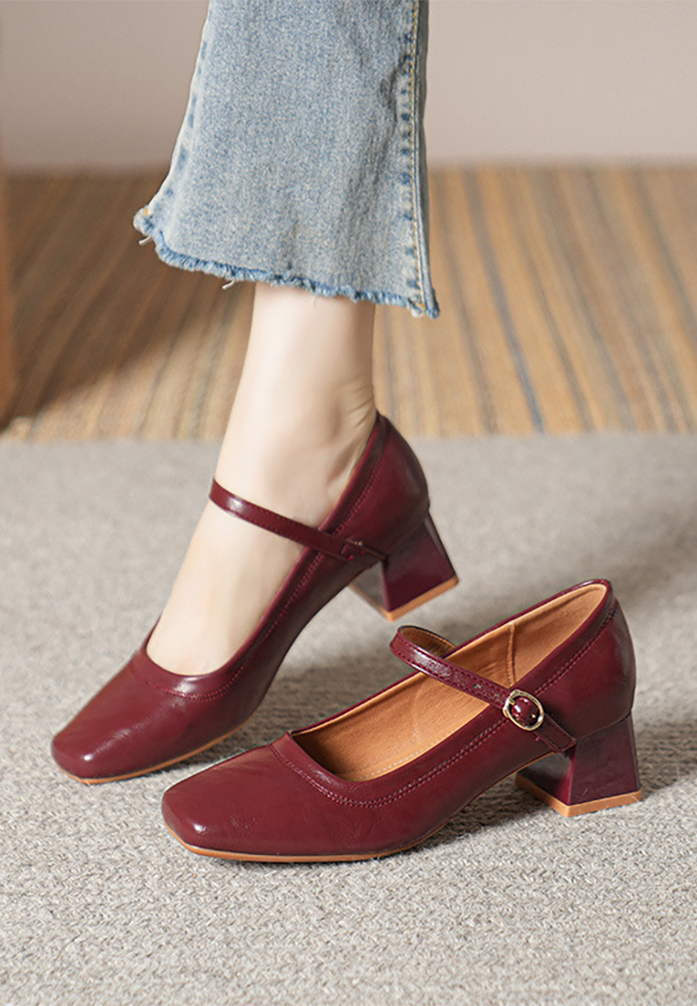 New French leather women's shoes CA25030312RD