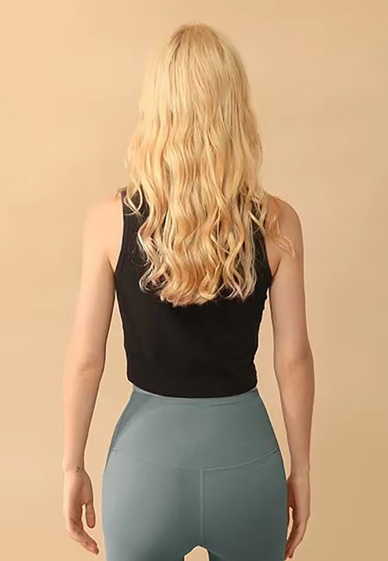 Spring and Summer Short Navel High Waist Elastic Vest CA25042201BK