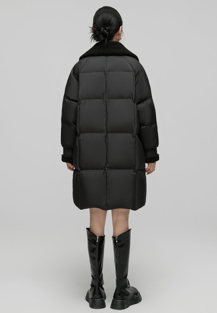 90% down winter new Korean version warm down jacket CA24112101BK