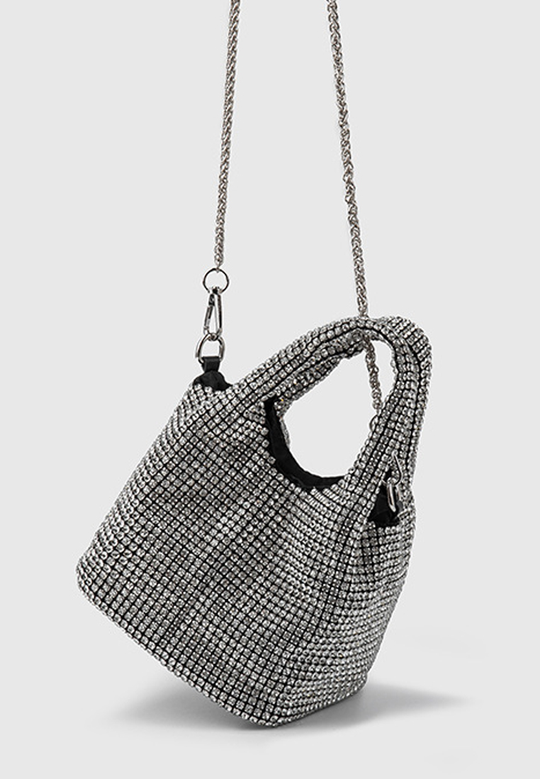 Korean version rhinestone hand-held stylish crossbody bag CA24121001SL