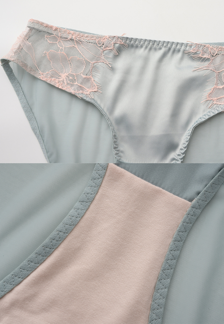 French soft underwire small chest push up bra set CA24112001GR