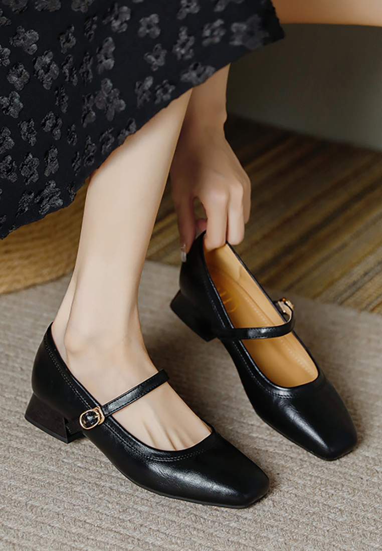 New French leather women's shoes CA25030312RD