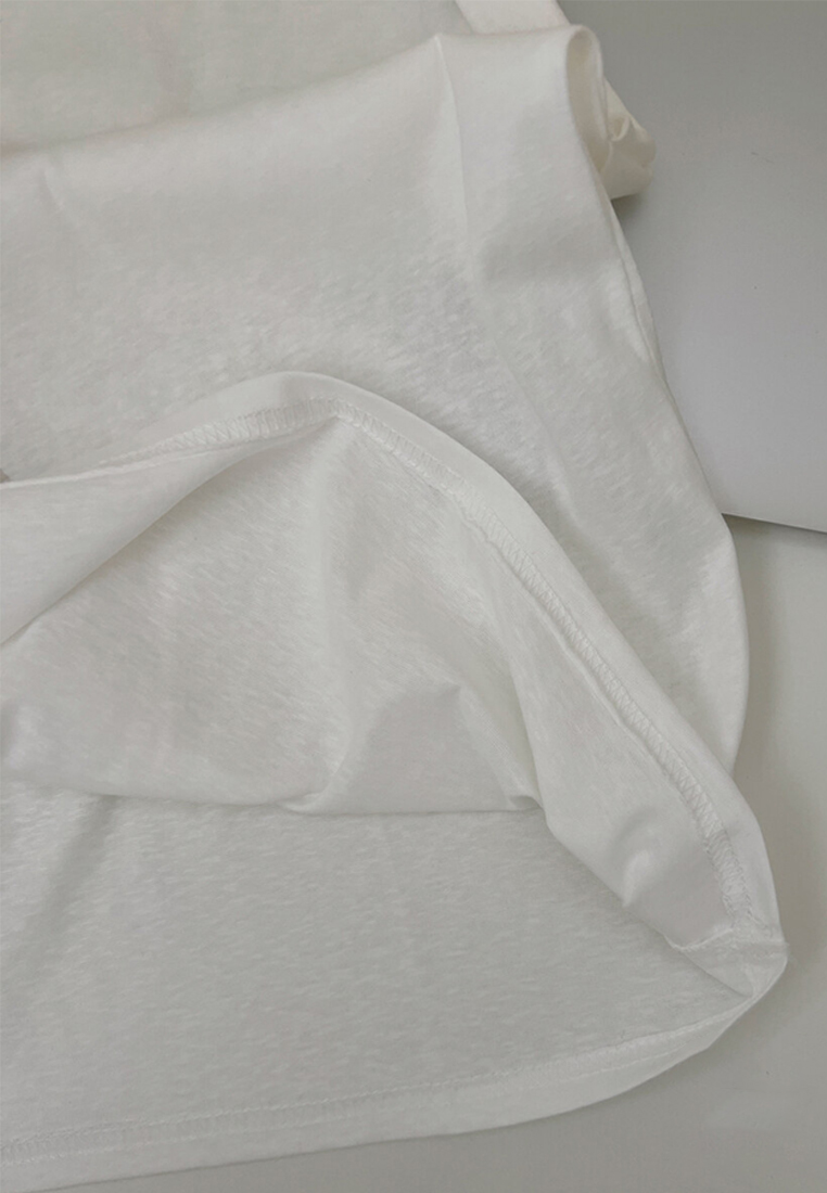 Summer New Casual Retro Printed Round Neck Top CA25070901W