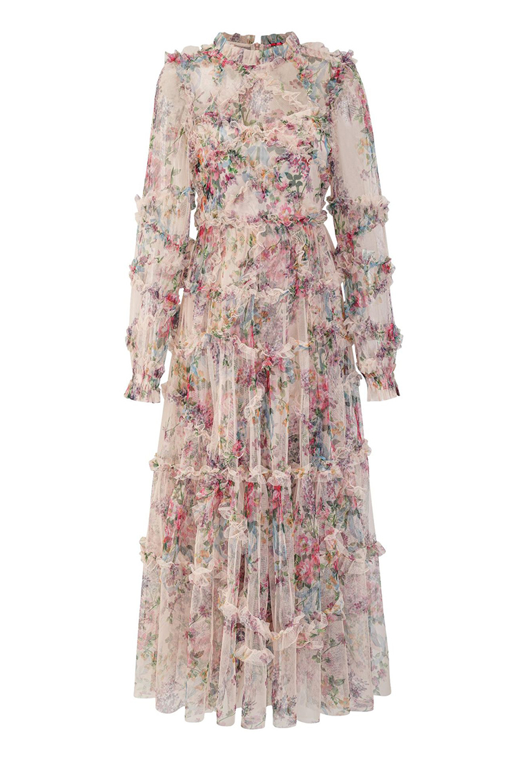 2023 Pleated Long Sleeve Exquisite Elegant Dresses CA090801BE