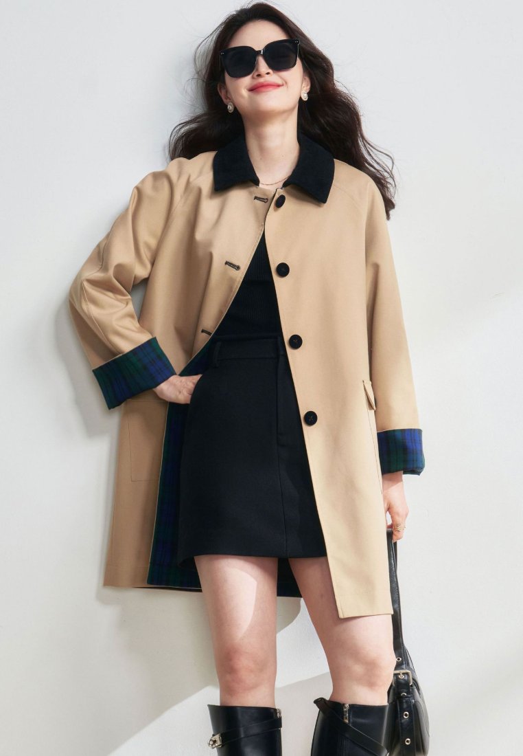 New Elegant Classic Trench Women Jackt Coat K25112103