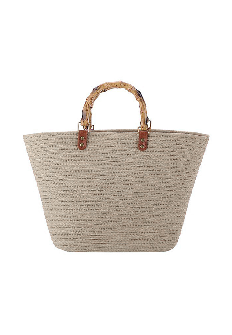 2024 New Fashion Large Capacity Bamboo Joint Totes CA24032301BE