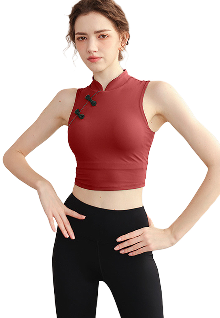 2024 Solid Color Running Sports Bra Yoga Dress CA24032201GR