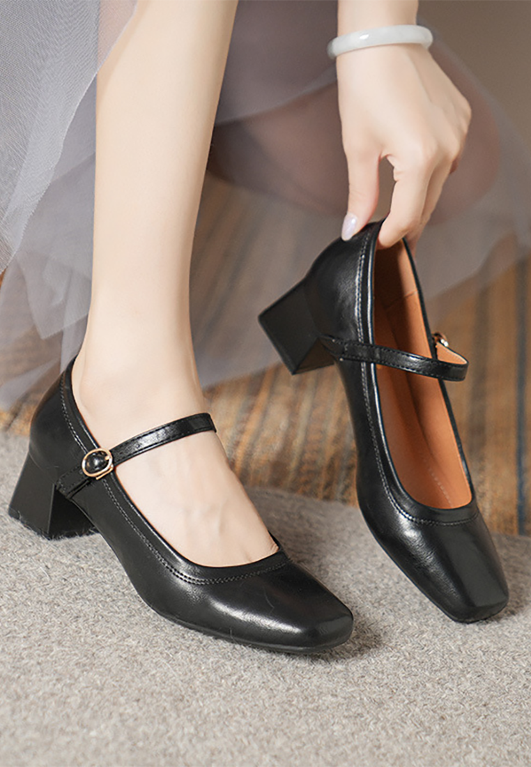 New French leather women's shoes CA25030312RD