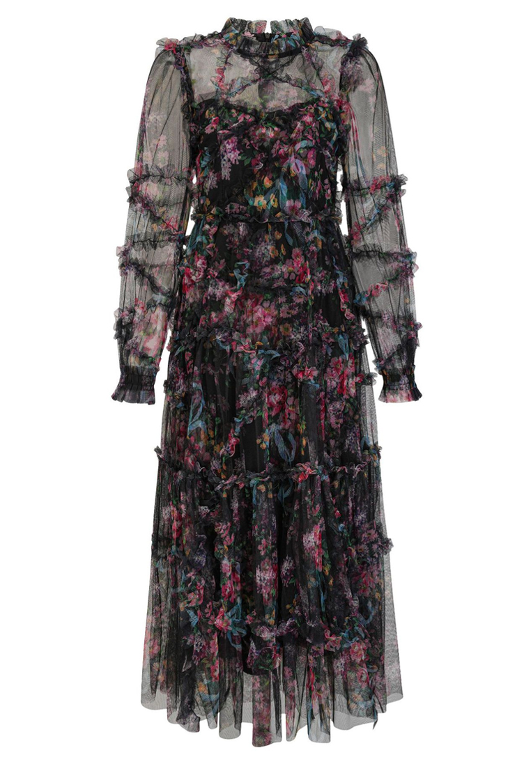 2023 Pleated Long Sleeve Exquisite Elegant Dresses CA090801BE