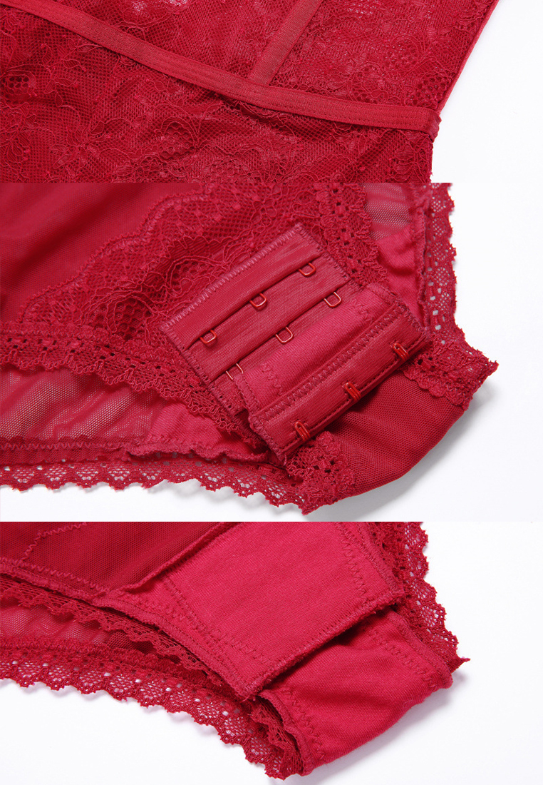 Retro Lace Lingerie Croset A011001RD